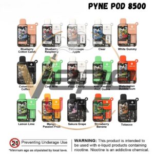 Pyne Pod Boost 8500 Puffs 5% Nicotine Rechargeable Vape in Dubai