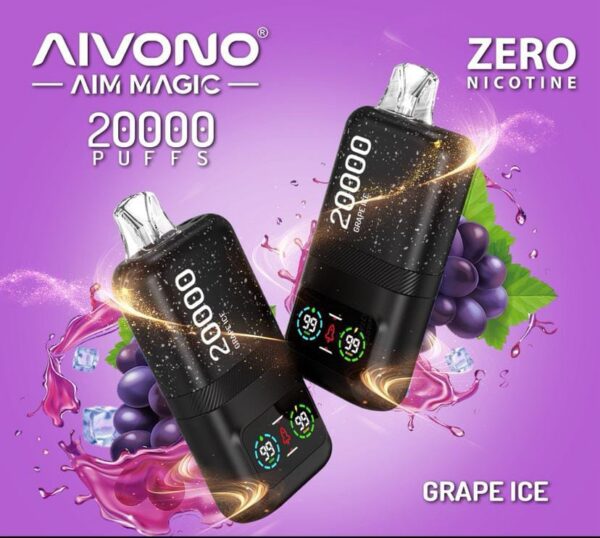 AIVONO-AIM-MAGIC-20K-GRAPE-ICE-1.jpg Aivono Aim Magic 20000 Puffs Zero (0%) Nicotine Disposable vape
