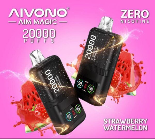 AIVONO-AIM-MAGIC-20K-STRAWBERRY-WATERMELON-1.jpg Aivono Aim Magic 20000 Puffs Zero (0%) Nicotine Disposable vape