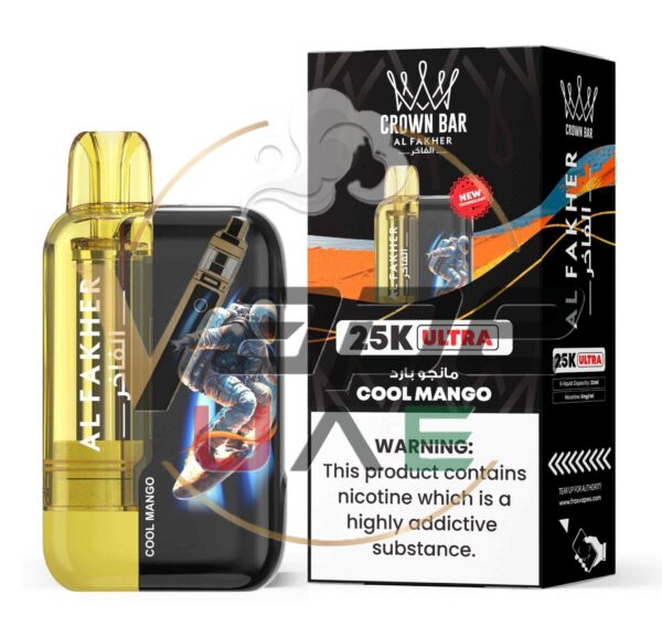 Al-Fakher-Ultra-25000-Puffs-50MG-Disposable-Vape-Price-in-Duabi-Cool-Mango-2048x1970-1.jpg Crown Bar Al Fakher Ultra 25000 Puffs 5mg Nicotine
