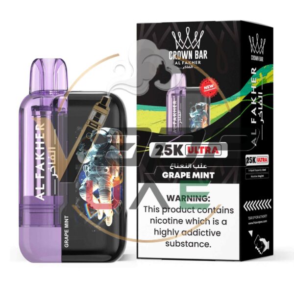 Al-Fakher-Ultra-25000-Puffs-50MG-Disposable-Vape-Price-in-Duabi-Grape-Mint-2048x1970-1.jpg Crown Bar Al Fakher Ultra 25000 Puffs 5mg Nicotine