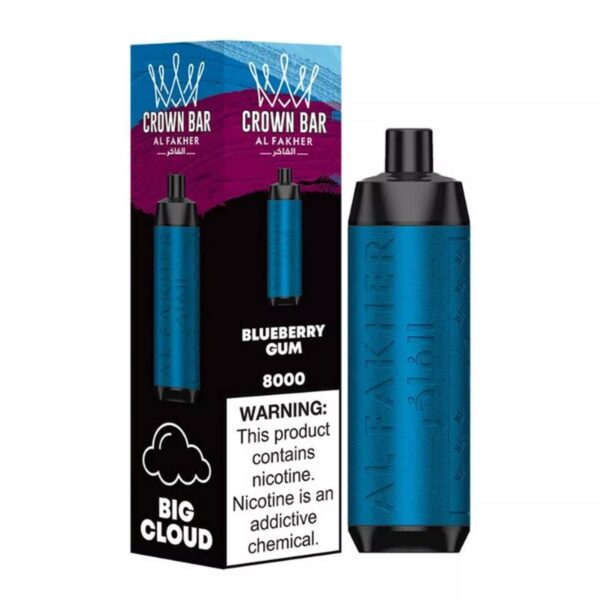 BLUEBERRY-GUM-Buy-CROWN-BAR-AL-FAKHER-Disposable-5-8000Puffs-Rechargeable-Vape-in-UAE-CROWN-BAR-VAPE-DUBAI-Vape-Shop-Near-me-Dubai-CROWN-Copy.jpg Crown bar al fakher 8000 puffs 0.5MG Nicotine