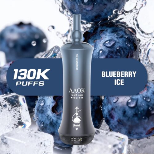 BLUEBERRY-ICE-2.jpeg AAOK 130K PUFFS 6MG Nicotine DISPOSABLE VAPE
