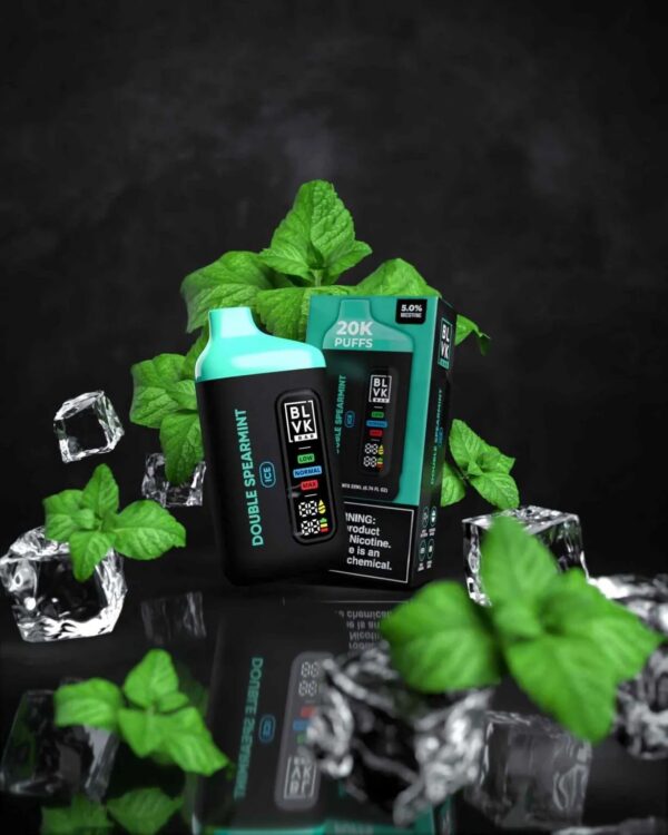 BLVK-BAR-20000-Puffs-Price-in-Dubai-DOUBLE-SPEARMINT-1229x1536 BLVK Bar 20000 Puffs 50mg Nicotine Disposable Vape