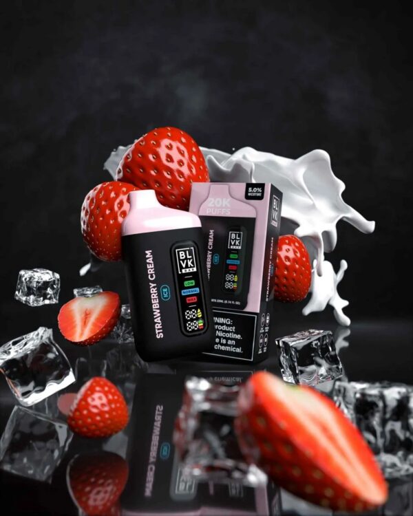 BLVK-BAR-20000-Puffs-Price-in-Dubai-STRAWBERRY-CREAM-1229x1536 BLVK Bar 20000 Puffs 50mg Nicotine Disposable Vape