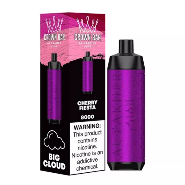 CHERRY-FIESTA-CHERRY-RASPBERRY-Buy-CROWN-BAR-AL-FAKHER-Disposable-5-8000Puffs-Rechargeable-Vape-in-UAE-CROWN-BAR-VAPE-DUBAI-Vape-Shop-Near-me-Dubai-CROWN-BAR-Al-Fakher-8000-Dubai-153.jpg Crown bar al fakher 8000 puffs 0.5MG Nicotine