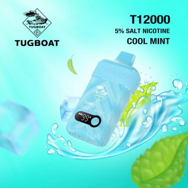 COOL-MINT.jpg Tugboat T12000 puffs 50 MG rechargeable vape