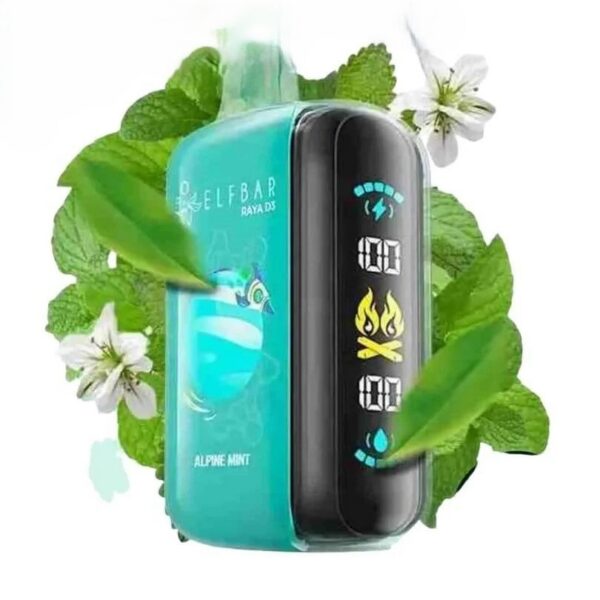 ELF-BAR-Raya-D3-25000-Puffs-50MG-Disposable-Vape-Alpine-Mint-1.jpg ELF BAR Raya D3 25000 Puffs 50MG NICOTINE