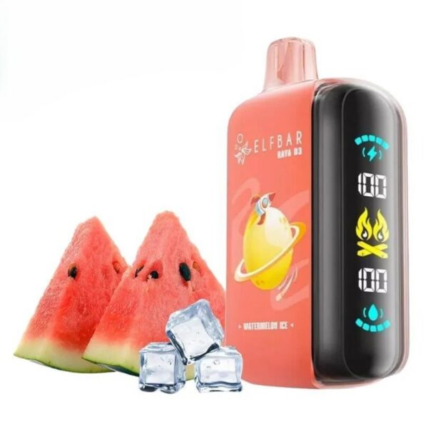 ELF-BAR-Raya-D3-25000-Puffs-50MG-Disposable-Vape-Watermelon-Ice.jpg ELF BAR Raya D3 25000 Puffs 50MG NICOTINE
