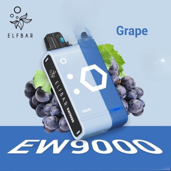 Elfbar-Ew9000-puffs-starter-kit-50mg-nicotine-Grape.jpg Elfbar Ew9000 puffs starter kit 50mg nicotine disposable vape