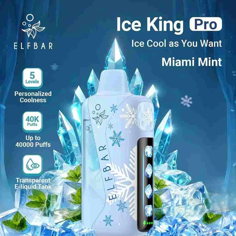 Elfbar ice king pro 40000 puffs 50mg nicotine disposable vape