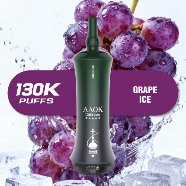GRAPE-ICE-3.jpeg AAOK 130K PUFFS 6MG Nicotine DISPOSABLE VAPE