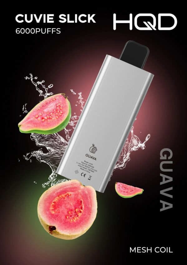 GUAVA-scaled-1.jpg Hqd Cuvie Slick 6000 Puffs 20MG nicotine
