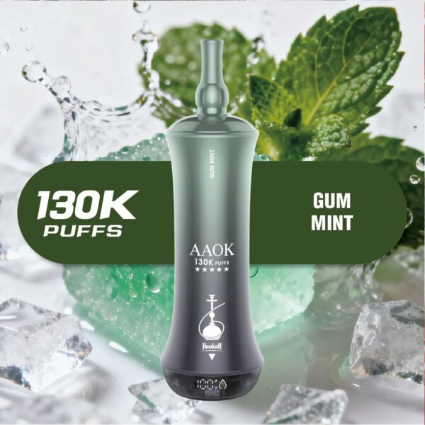 GUM-MINT-1.jpeg AAOK 130K PUFFS 6MG Nicotine DISPOSABLE VAPE