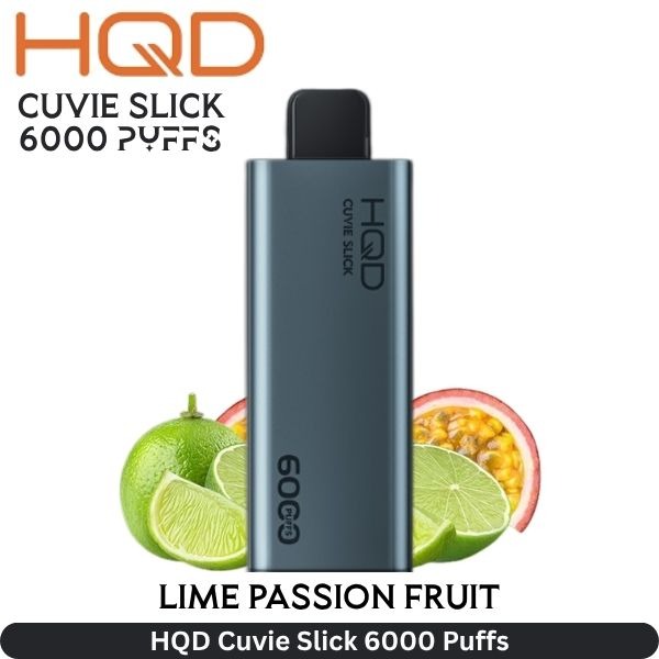 HQD-Cuvie-Slick-Lime-Passion-Fruit-6000-Puffs-1.jpg Hqd Cuvie Slick 6000 Puffs 20MG nicotine