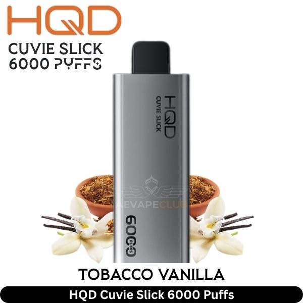 HQD-Cuvie-Slick-Tobacco-Vanilla-6000-Puffs-1.jpg Hqd Cuvie Slick 6000 Puffs 20MG nicotine
