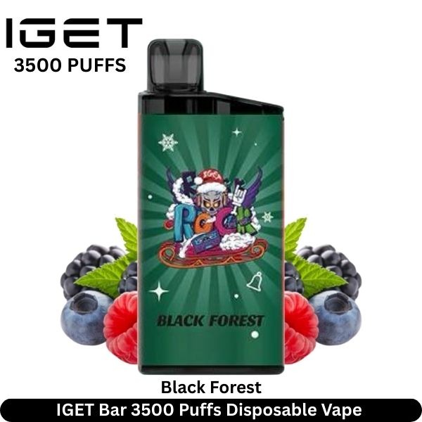 IGET-Bar-3500-Puffs-Black-Forest-Disposable-Vape-1-1.jpg IGET Bar 3500 Puffs 50MG Nicotine Disposable Vape