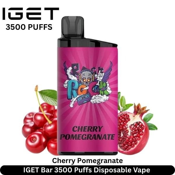 IGET-Bar-3500-Puffs-Cherry-Pomegranate-Disposable-Vape-1-2.jpg IGET Bar 3500 Puffs 50MG Nicotine Disposable Vape