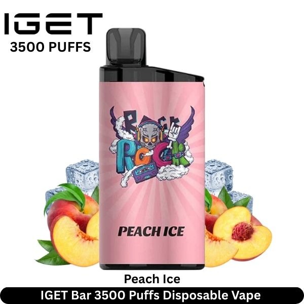 IGET-Bar-3500-Puffs-Peach-Ice-Disposable-Vape-1-1.jpg IGET Bar 3500 Puffs 50MG Nicotine Disposable Vape