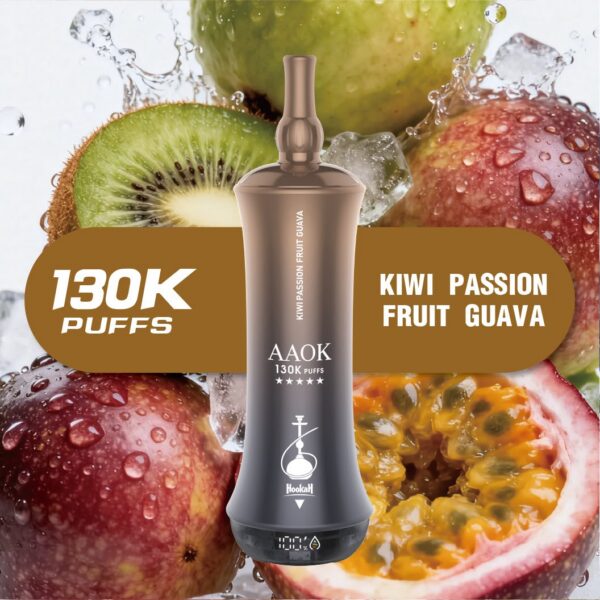 KIWI-PASSION-FRUIT-GUAVA-1.jpeg AAOK 130K PUFFS 6MG Nicotine DISPOSABLE VAPE