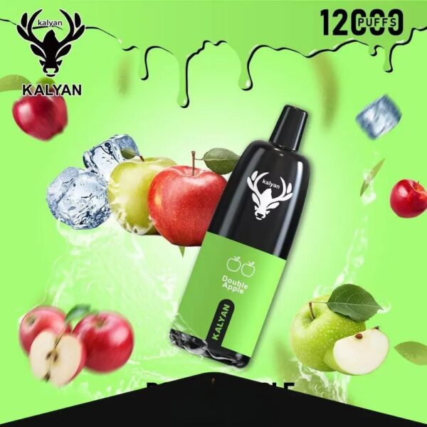 KalyanPro12000Puffs-DoubleApple KALYAN Pro 12000 Puffs 50MG Disposable Vape