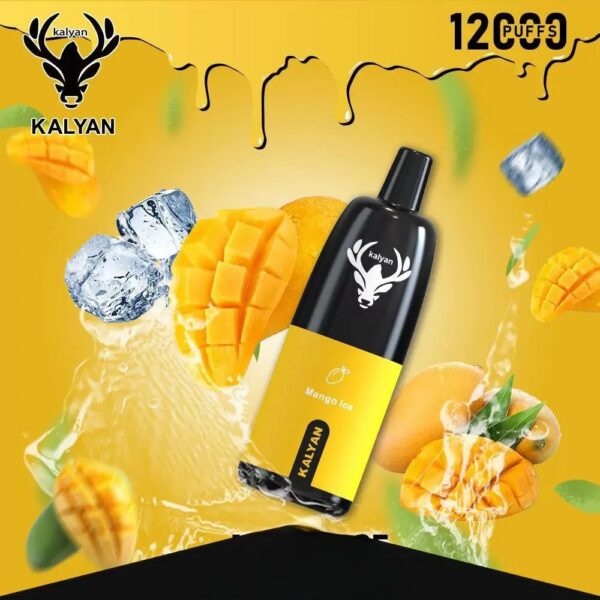 KalyanPro12000Puffs-MangoIce KALYAN Pro 12000 Puffs 50MG Disposable Vape