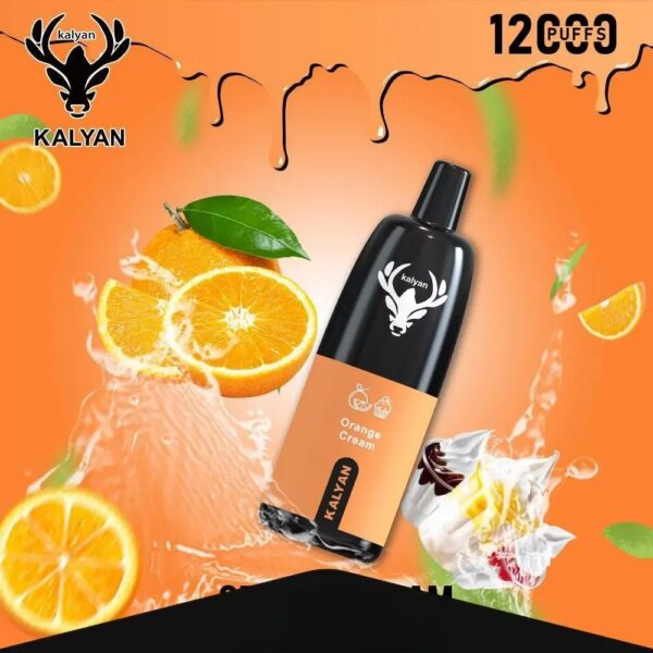 KalyanPro12000Puffs-OrangeCream KALYAN Pro 12000 Puffs 50MG Disposable Vape