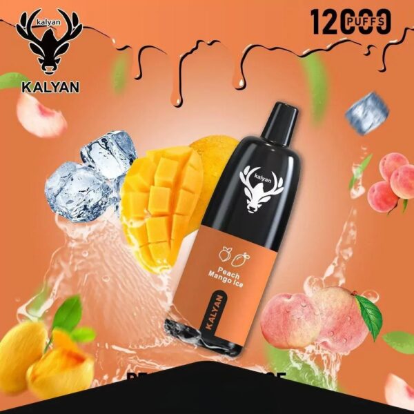 KalyanPro12000Puffs-PeachMangoIce KALYAN Pro 12000 Puffs 50MG Disposable Vape