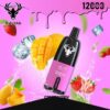 KalyanPro12000Puffs-StrawberryMangoIce KALYAN Pro 12000 Puffs 50MG Disposable Vape