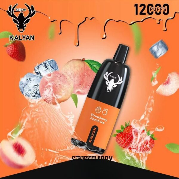 KalyanPro12000Puffs-StrawberryPeachIce KALYAN Pro 12000 Puffs 50MG Disposable Vape