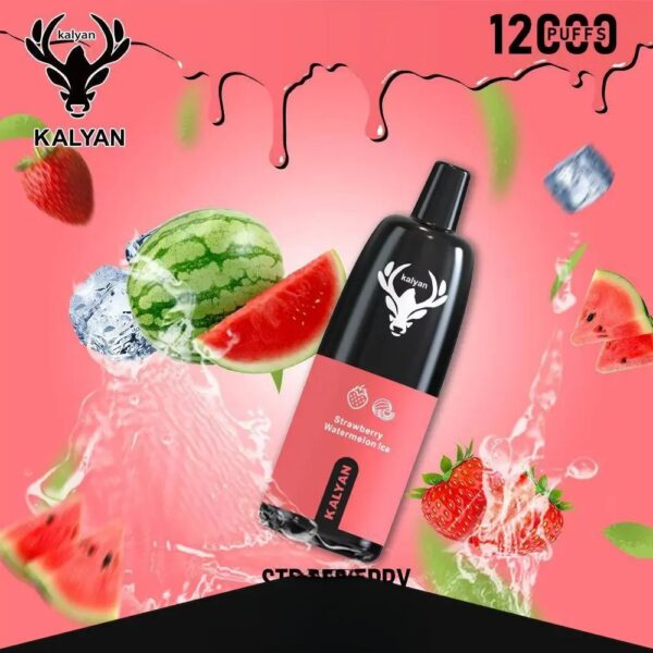 KalyanPro12000Puffs-StrawberryWatermelonIce KALYAN Pro 12000 Puffs 50MG Disposable Vape