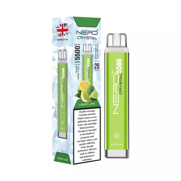 LEMON-LIME-Buy-NERD-Crystal-1.jpg NERD Crystal 5500 Puffs 2% Nicotine Disposable vape