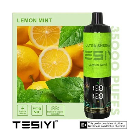 Lemon-Mint-1-430x430 TESIYI ULTRA SHISHA 35000 PUFFS 6MG NICOTINE