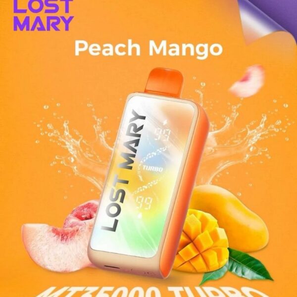 Lost-Mary-turbo-MT-35000-Puffs-20MG-nicotine-Peach-Mango-1.jpg Lost Mary turbo MT 35000 Puffs 20MG nicotine Disposable Vape