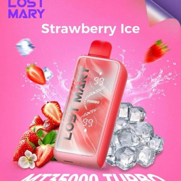 Lost-Mary-turbo-MT-35000-Puffs-20MG-nicotine-Strawberry-Ice-1.jpg Lost Mary turbo MT 35000 Puffs 20MG nicotine Disposable Vape