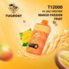 MANGO-PASSION-FRUIT.jpg Tugboat T12000 puffs 50 MG rechargeable vape