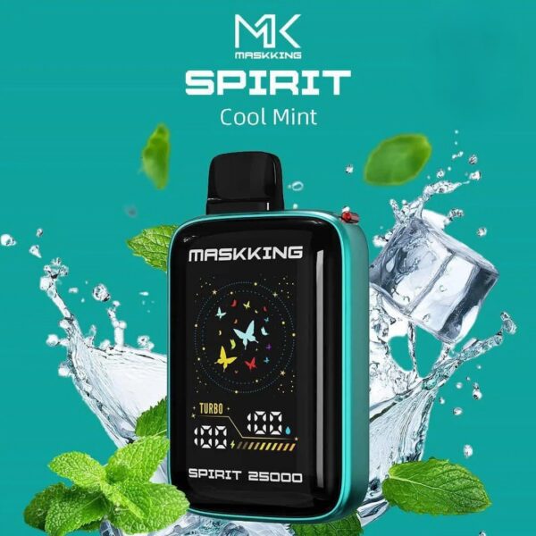 MASKKING-Spirit-25000-Puffs-Price-in-Dubai-COOL-MINT MASKKING Spirit 25000 Puffs 50MG Nicotine