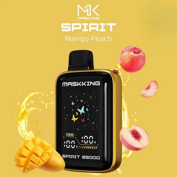 MASKKING-Spirit-25000-Puffs-Price-in-Dubai-MANGO-PEACH MASKKING Spirit 25000 Puffs 50MG Nicotine