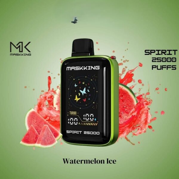 MASKKING-Spirit-Watermelon-Ice-25000-puffs MASKKING Spirit 25000 Puffs 50MG Nicotine