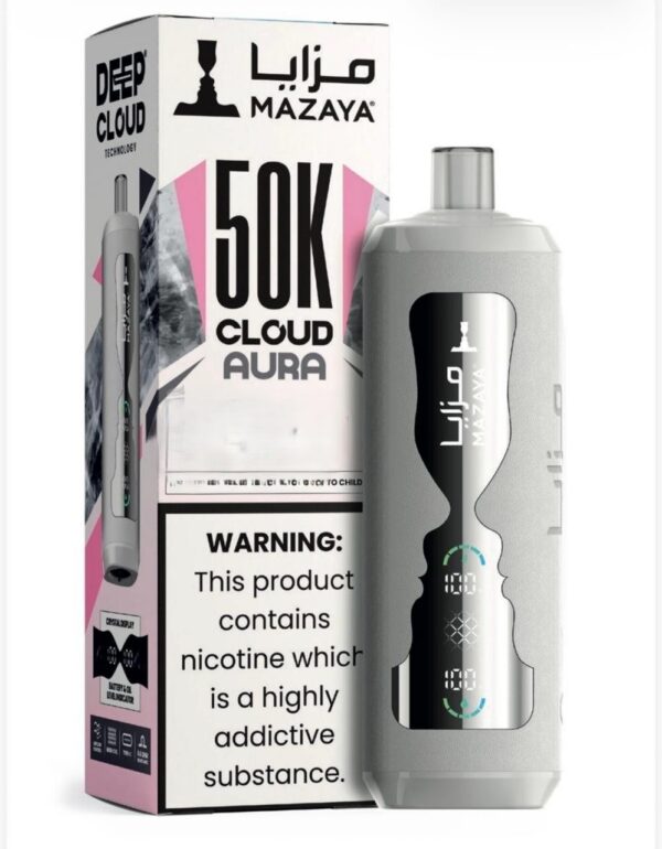 MAZAYA-CLOUD-AURA-50K-Disposable-Vape-in-Dubai-cherry-ice.jpg Mazaya Cloud AURA 50000 Puffs 6mg Disposable Vape