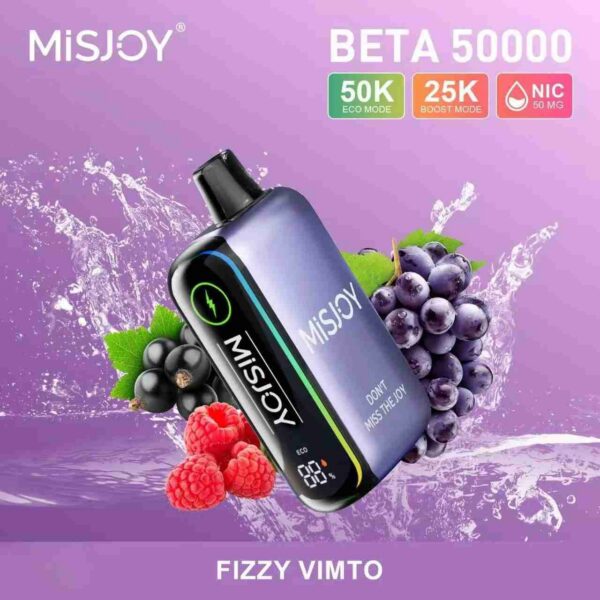 MISJOY-Beta-50000-Puffs-Disposable-Fizzy-Vimto.jpg MISJOY Beta 50000 Puffs Disposable Vape 50mg