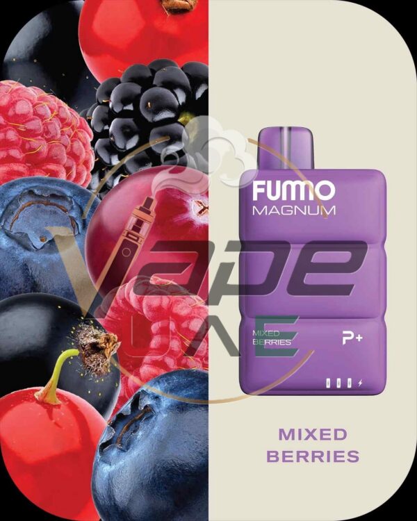 MIXED-BERRIES-FUMMO-Magnum-8000-Puffs-2-Disposable-Vape-in-Dubai.jpg FUMMO Magnum 8000 Puffs 20MG Nicotine