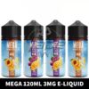 MEGA 120ml 3mg E-liquid