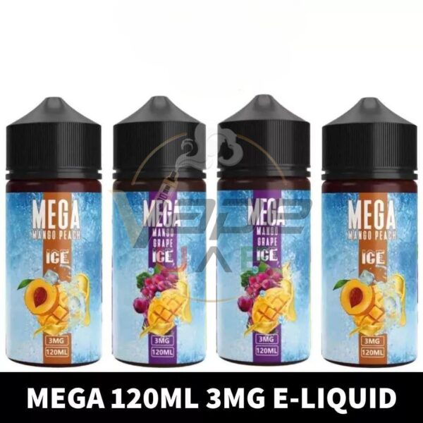 MEGA 120ml 3mg E-liquid