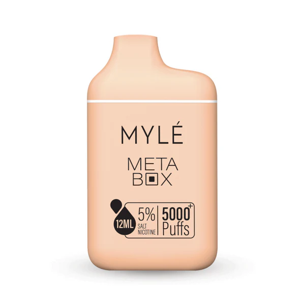 Meta-Box-Georgia-Peach.png Myle Meta Box 5000 Puffs 50mg Nicotine