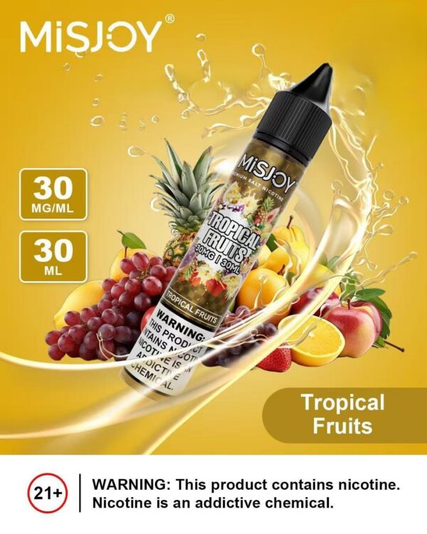 Misjoy-premium-salt-nicotine-30mg-30mg-liquid-USA-brand-__Tropical-Fruits-1.jpg Misjoy premium salt nicotine 30mg 30ml liquid USA brand