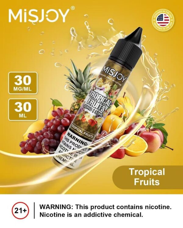Misjoy-premium-salt-nicotine-30mg-30mg-liquid-USA-brand-__Tropical-Fruits.jpg Misjoy premium salt nicotine 30mg 30ml liquid USA brand