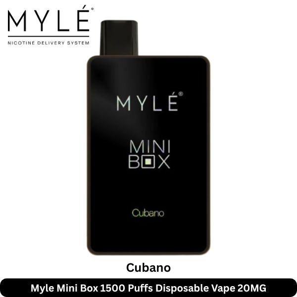 Myle-Mini-Box-1500-Puffs-Cubano-Disposable-Vape-20mg-1.jpg Myle Mini Box 1500 Puffs 20MG Nicotine
