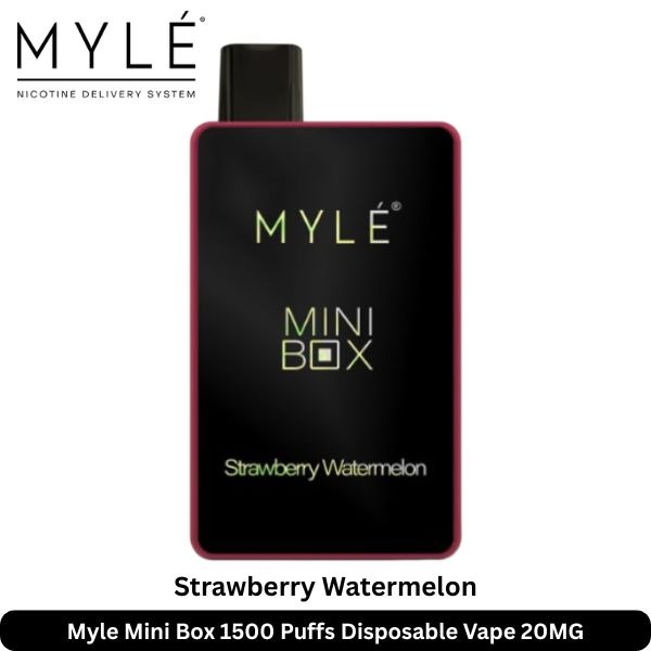Myle-Mini-Box-1500-Puffs-Strawberry-Watermelon-Disposable-Vape-20mg-1.jpg Myle Mini Box 1500 Puffs 20MG Nicotine