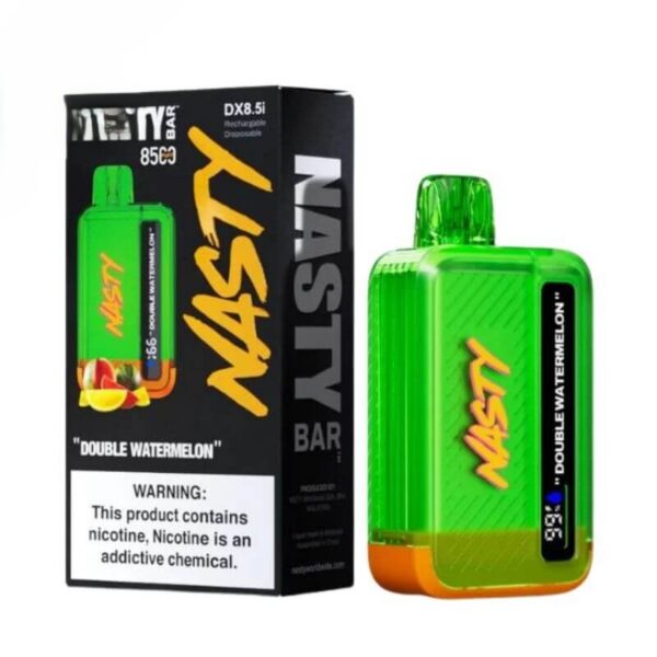 NASTY-Bar-8500-Puffs-20-Mg-50-Mg-Disposable-Vape-Double-Watermelon NASTY Bar 8500 Puffs 20 Mg & 50 Mg Disposable Vape